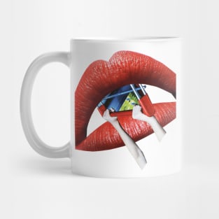 Red Lipstick Shopping Mug